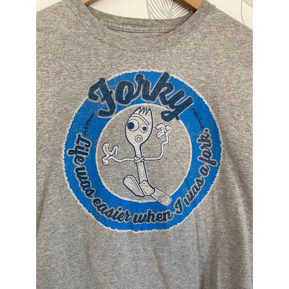 Toy Story 4 Forky Gray T-shirt, Size M